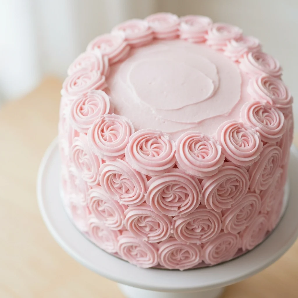 Buttercream rosette cake