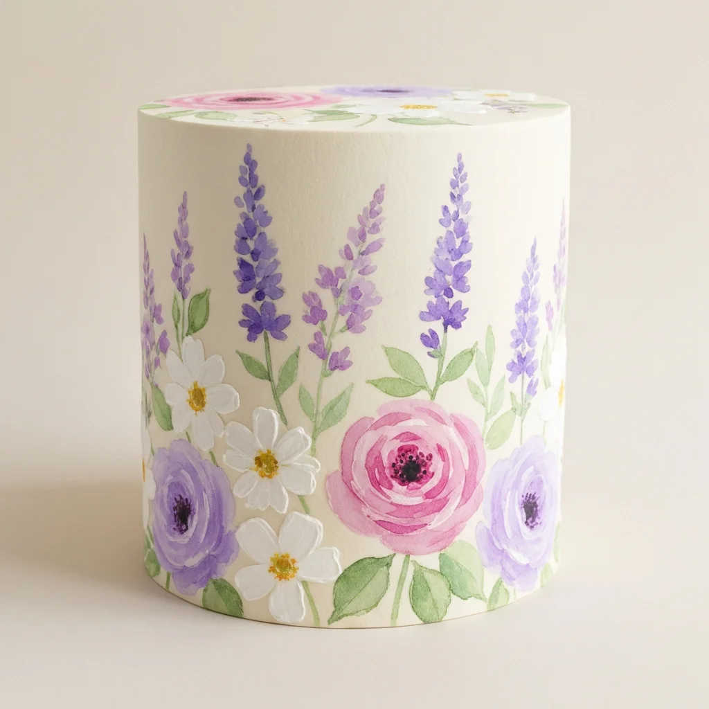Watercolor floral cake