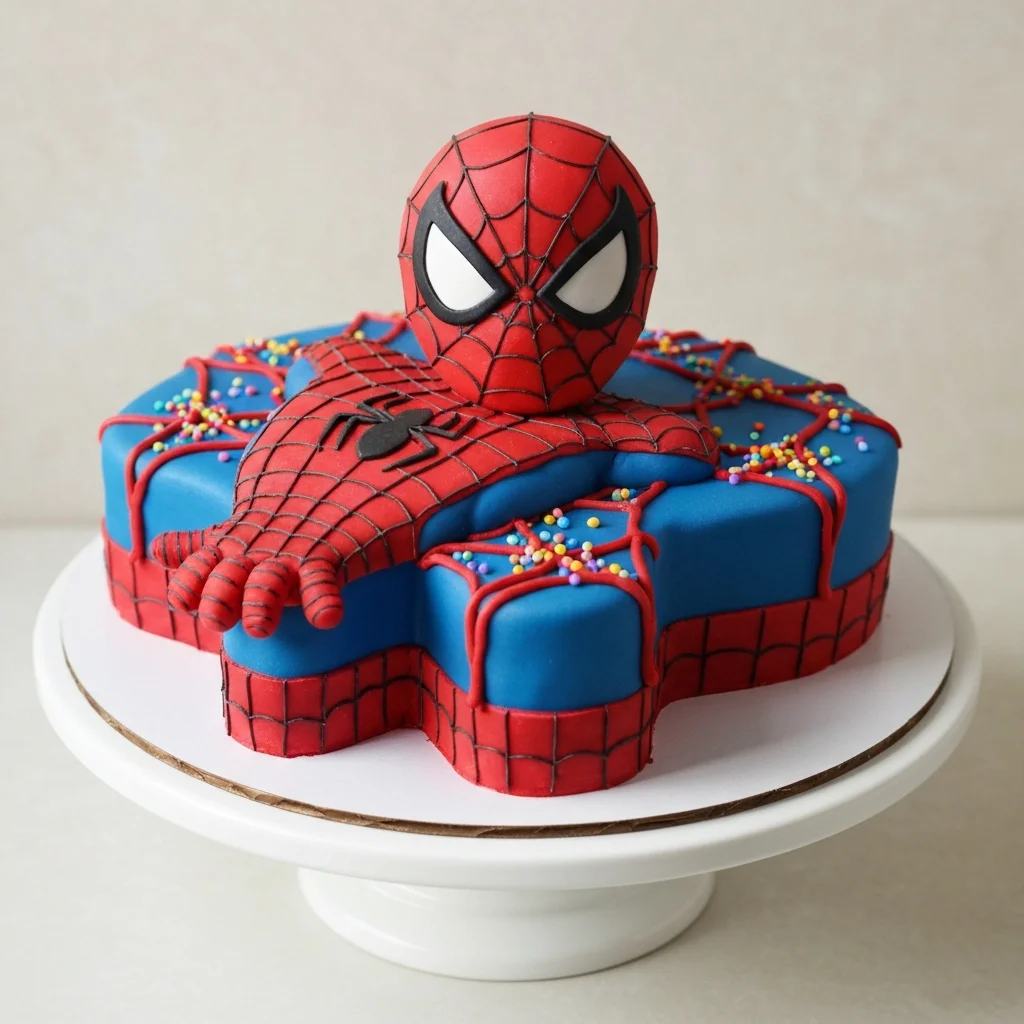 Spider-Man character cake